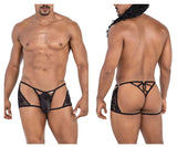 CandyMan 99773 Lace Trunks Thongs Color Black