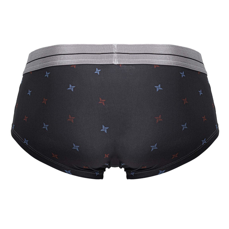 HAWAIR 42530 Printed Microfiber Briefs Color Gray