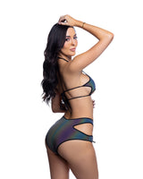 JR289 - Reflective Star Top & Lace-up Short