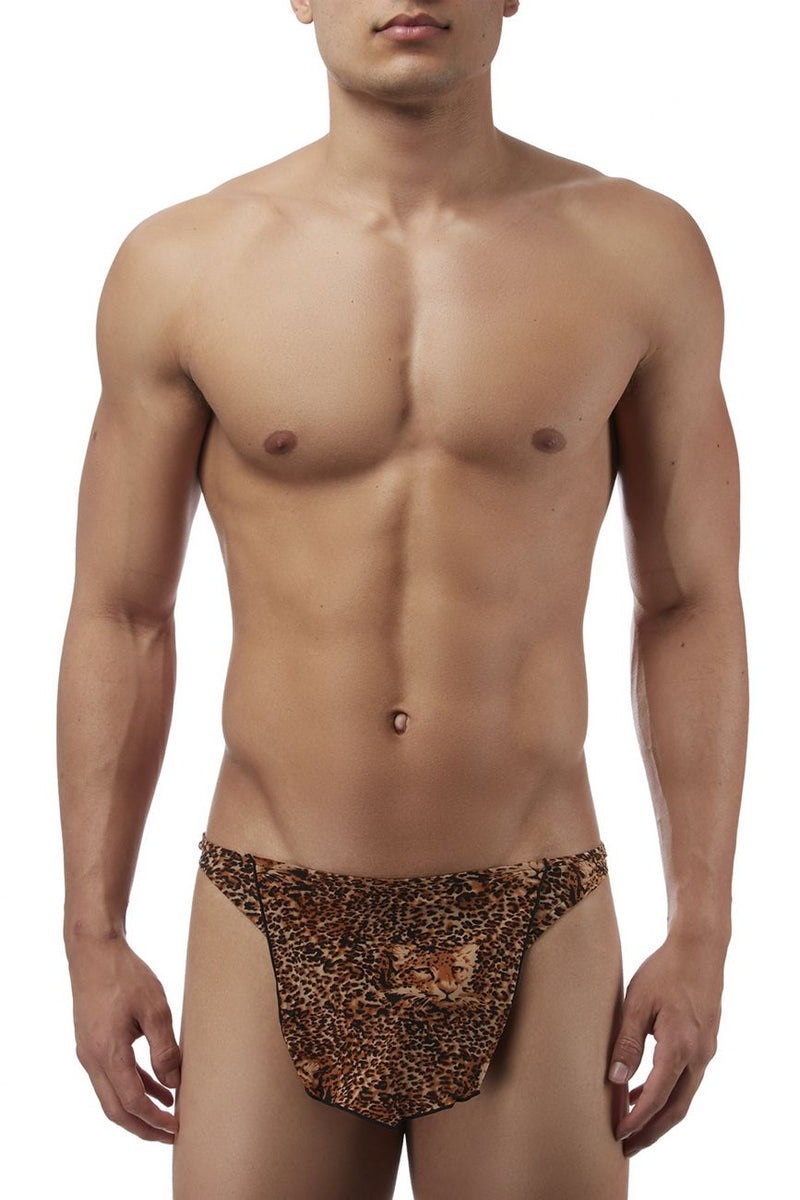 Male Power 329030 Animal Tarzan Thong Color Brown