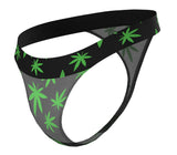 Male Power 433-294 Hazy Dayz Micro Thong Color Pot Leaf