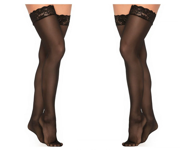 Mapale 1094 Mesh Thigh Highs Color Black