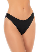 Mapale 142 No Show Thong Color Black - Elegant Lace Back