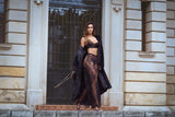 Mapale 1917 Three Piece Exotic Lingerie Set in Black Color Black