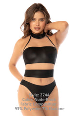 Mapale 2744 Kiki Bodysuit Color Nude-Black