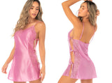 Mapale 75001 Lingerie Alluring Lace and Satin Sleep Chemise Color Blush Pink