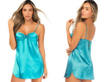 Mapale 75013 Lingerie Silky Satin Sleep Chemise Color Lustrous Jade