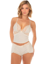 Mapale 75020 Lingerie Two-Piece Pajama Set Color Bare Whisper