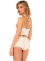 Mapale 75020 Lingerie Two-Piece Pajama Set Color Bare Whisper