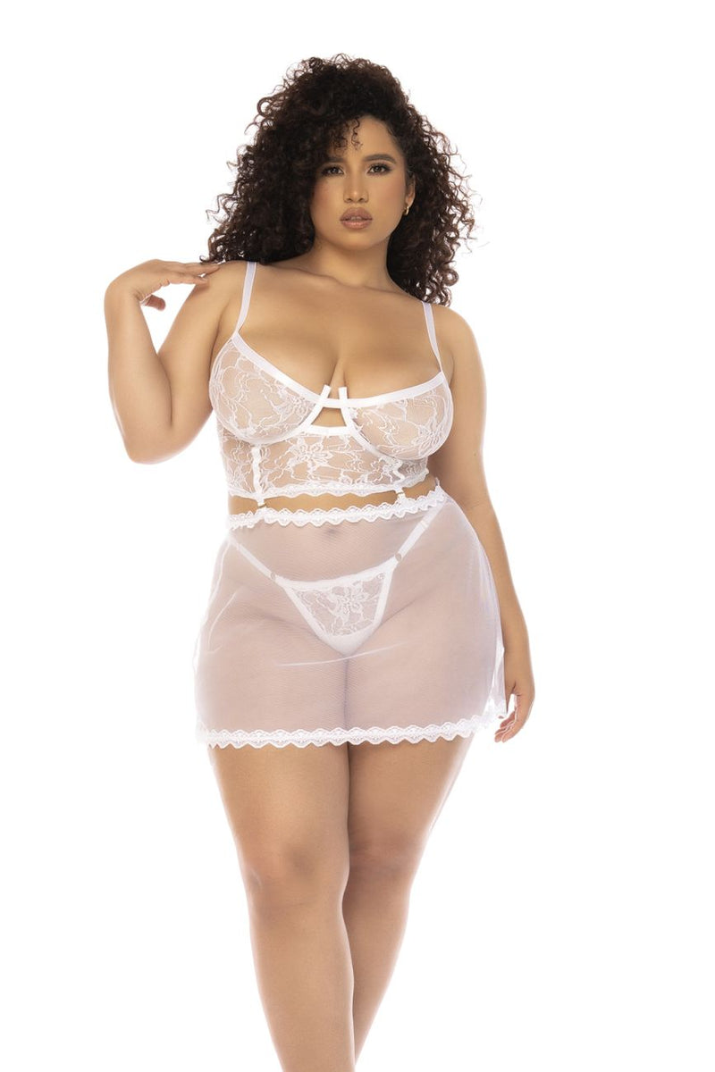 Mapale 7544X Hope 2 in 1 Babydoll Plus Color White