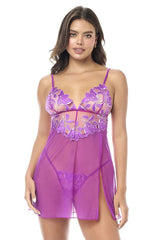 Mapale 7614 Babydoll with matching Panty Color Azalea