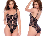 Mapale 80037 Seductive Mapale 80037 Lace Teddy in Black Color Black