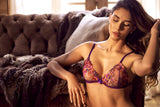 Mapale 80043 Two Piece Exotic Lingerie Set in Orchid Obscura Color Orchind Obscura