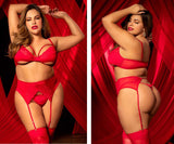 Mapale 8726X Three Piece Set Color Red