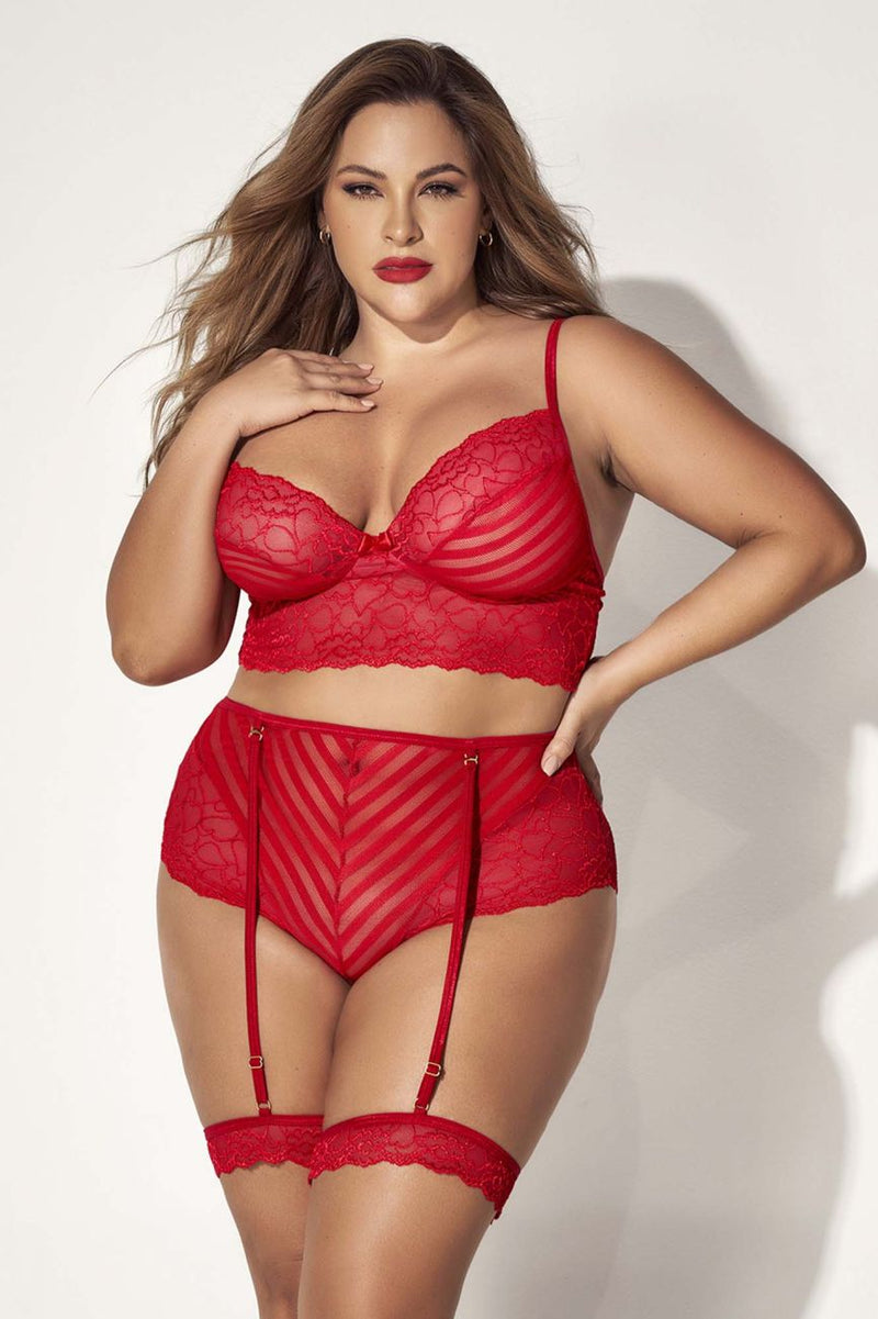 Mapale 8815X Two Piece Set Color Red