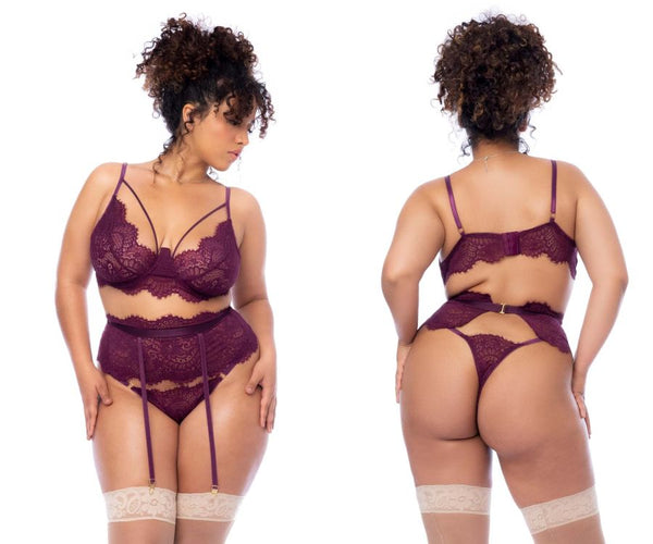 Mapale 8866X Three Piece Set Color Wine