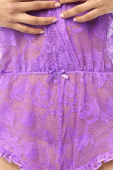 Mapale 8951 Romper-Babydoll Color Wild Orchid