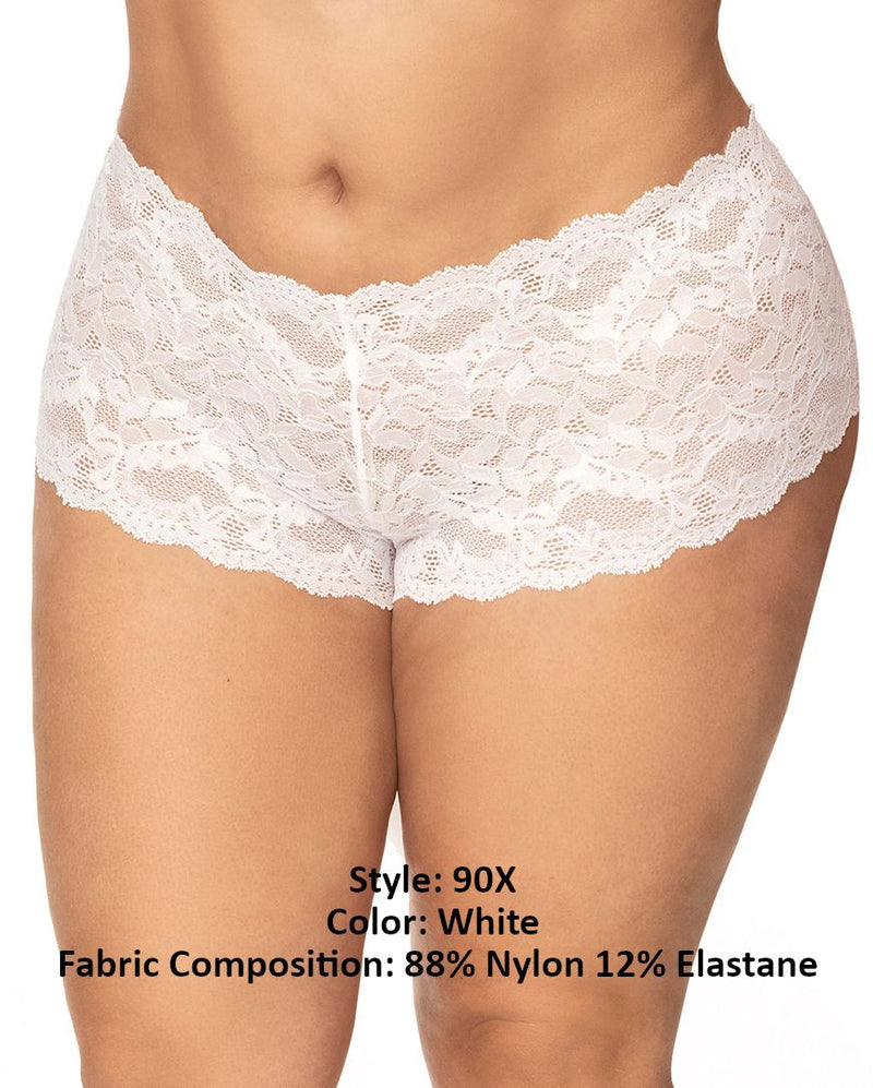 Mapale 90X Lace Boyshort Color White