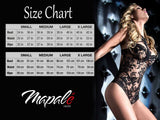 Mapale 80053 Three Piece Exotic Lingerie Set in Scarlet Red Color Scarlet Red