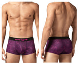 Papi UMPA050 Fashion Microflex Brazilian Trunks Color Purple Pixel Print