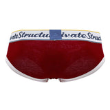 Private Structure SCUS4529 Classic Mid Waist Mini Briefs Color Red