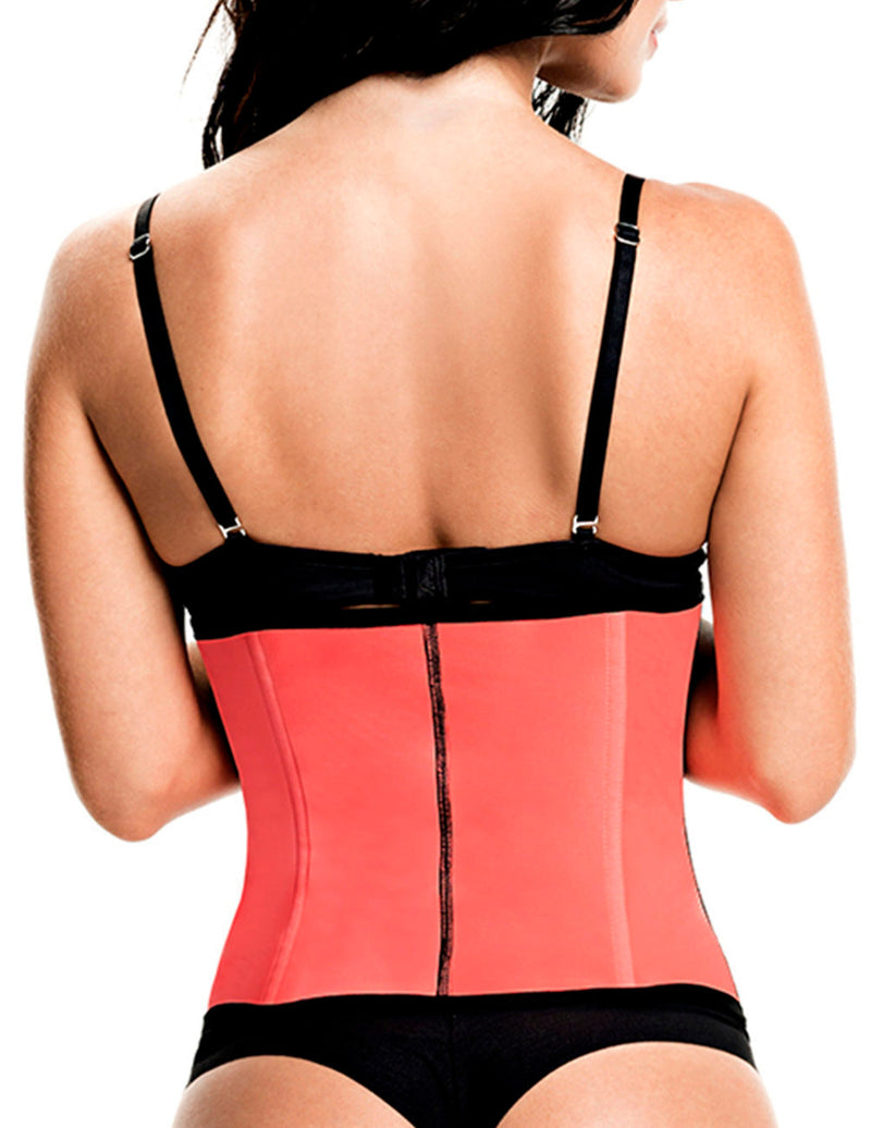 TrueShapers 1063 Latex free Workout Waist Training Cincher Color Coral