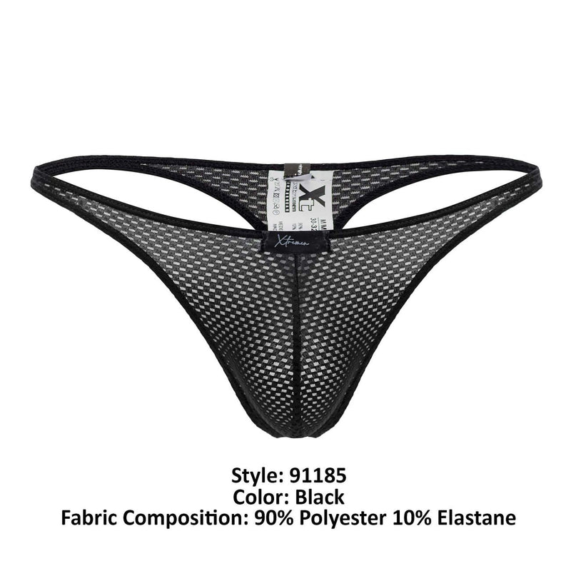 Xtremen 91185 Mesh Thongs Color Black