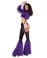 6248 - Sheer Chaps with Faux Fur Bell & Belt