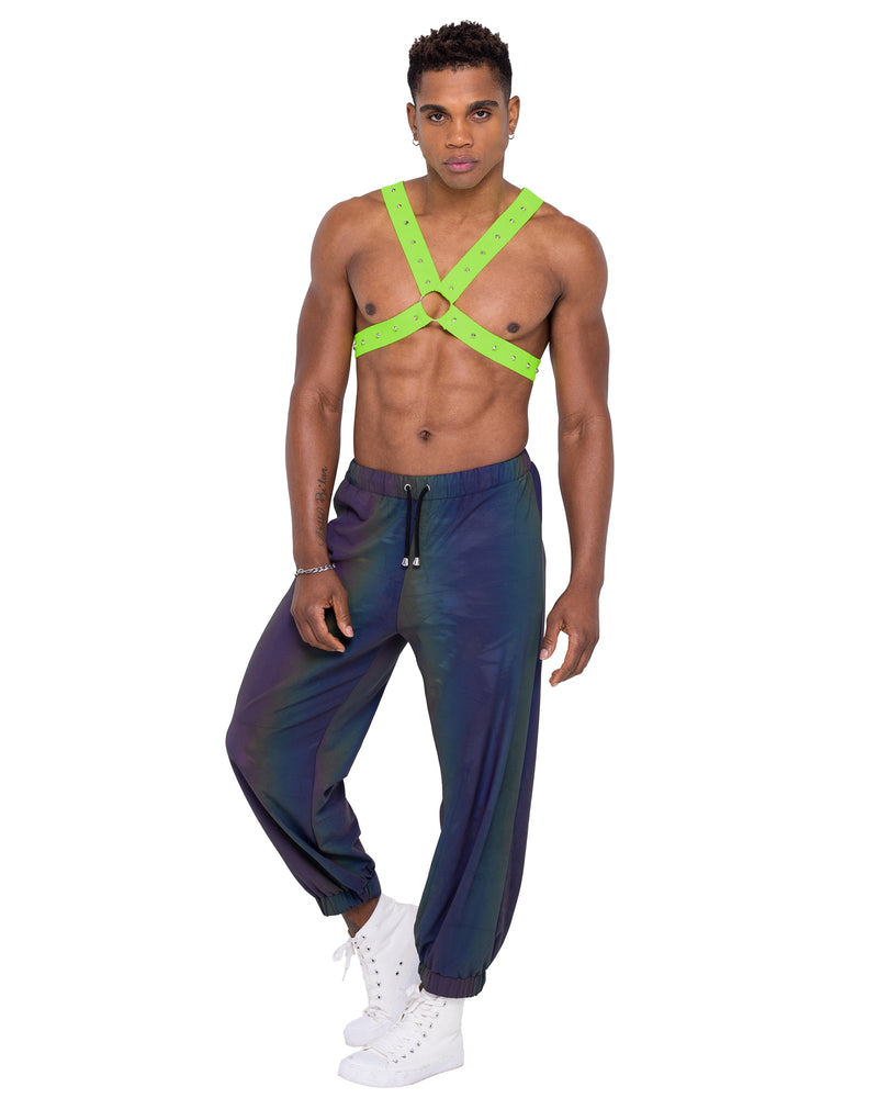 6326 - Mens Neon Green Glow In the Dark Harness