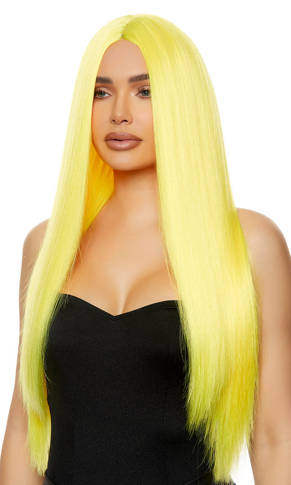 Yellow Straight Wig