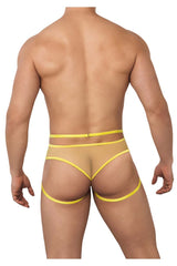 CandyMan 99640 Mesh Thongs Color Yellow