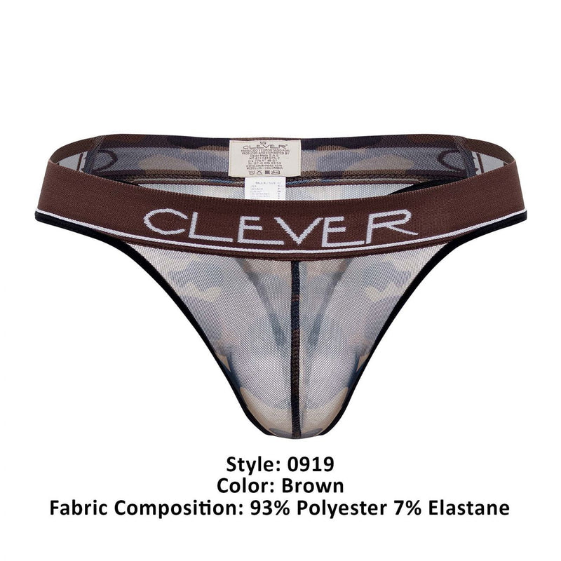 Clever 0919 Nation Star Thongs Color Brown