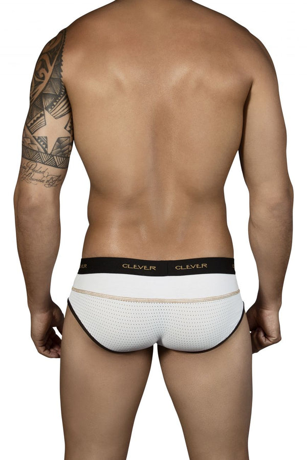 Clever 5317 Sweetness Piping Briefs Color White