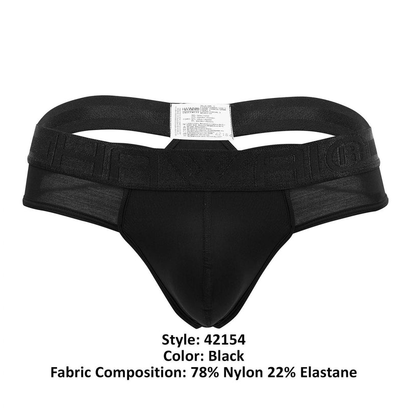 HAWAI 42154 Solid Microfiber Thongs Color Black