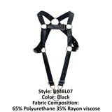 MaleBasics DMBL07 DNGEON Cross Cockring Harness Color Black