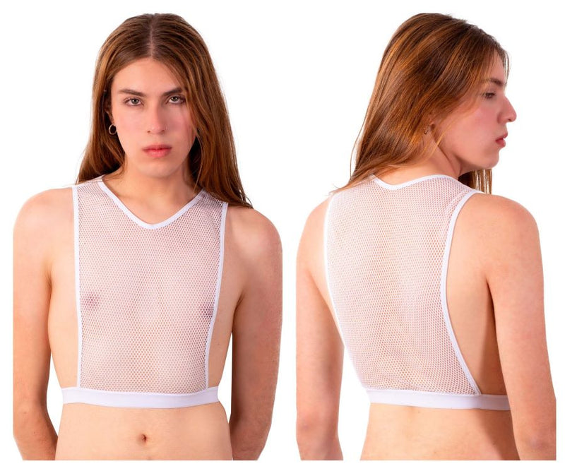 PLURAL PL007 Crop Top Color White