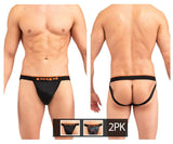 Papi UMPA006 2PK Jockstrap Color Black-Orange