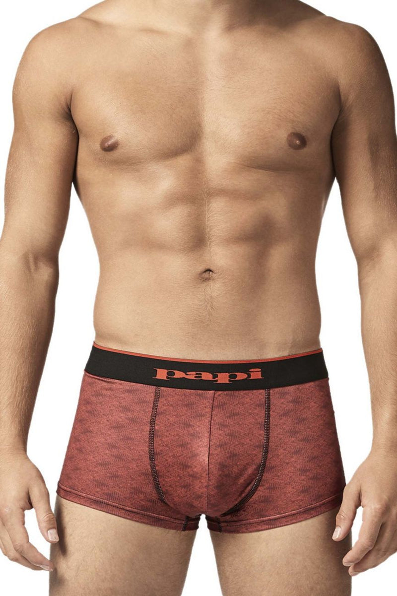 Papi UMPA048 2PK Microflex Brazilian Trunks Color Red-Graphic