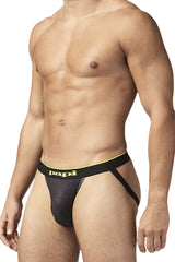 Papi UMPA049 2PK Microflex Jockstrap Color Charcoal-Leopard