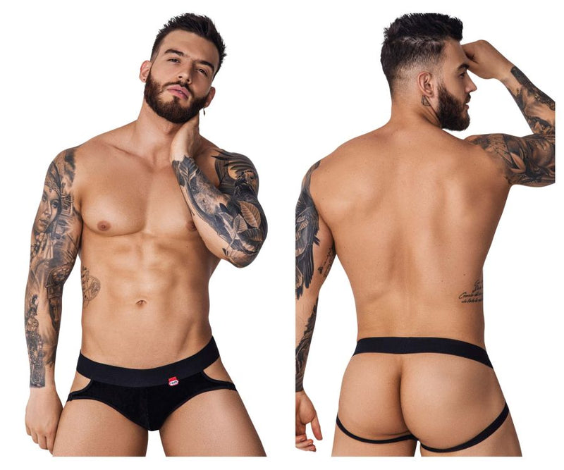 Pikante PIK 1100 Clandestine Velvet Jockstrap Color Black