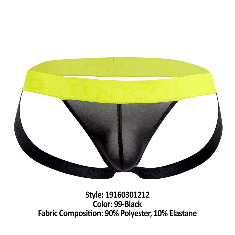 Unico 19160301212 COLORS Corriente Jockstrap Color 99-Black