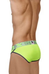 Xtremen 91053-3 3PK Briefs Color Fuchsia-Green-Fuchsia