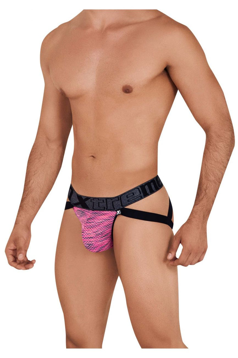 Xtremen 91099 Microfiber Mesh Jockstrap Color Pink