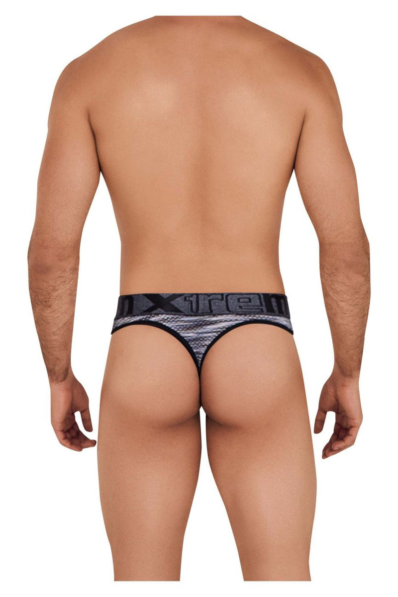 Xtremen 91100 Microfiber Mesh Thongs Color Black