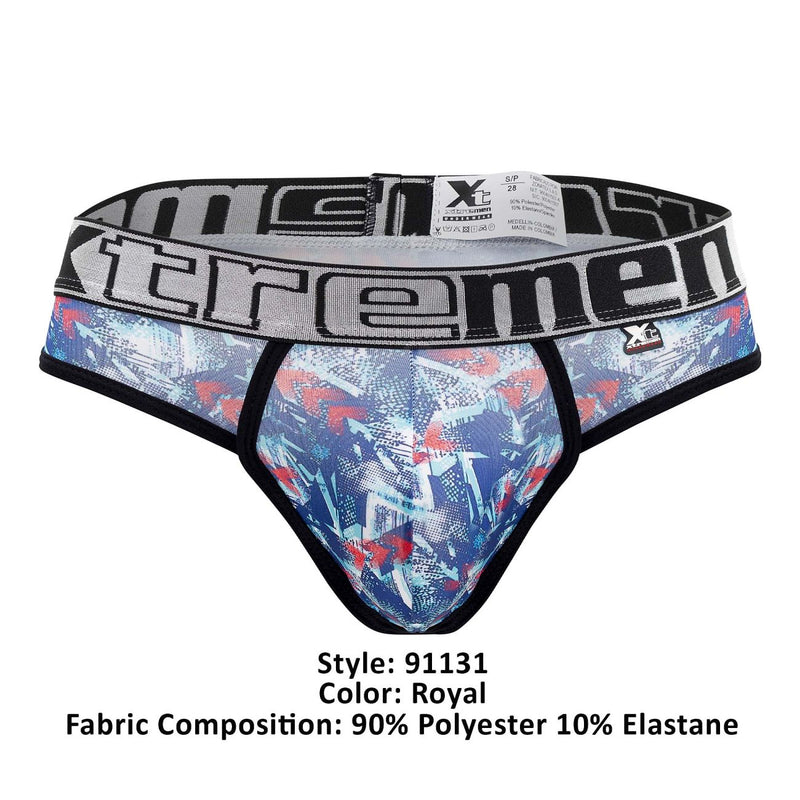 Xtremen 91131 Printed Thongs Color Royal