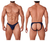 Xtremen 91153 Tulle mesh Jockstrap Color Navy