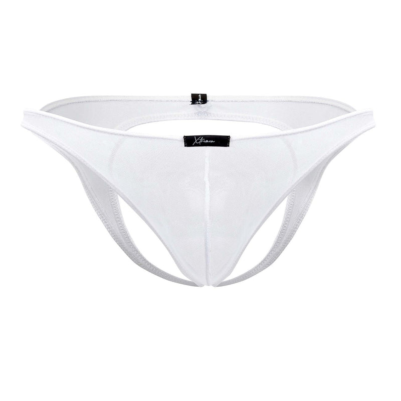 Xtremen 91153 Tulle mesh Jockstrap Color White